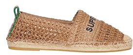Superdry Crochet Espadrille EMB Shoe, Zapatillas Mujer, Natural, 37 EU