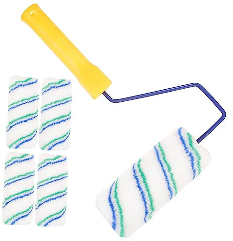 Generic 1 Set Farbroller-Kit, Rollen, Kantenverkleidung, nachfüllbar, Tapetenroller, Flecken-Tapetenwerkzeug, Industrie-Pinsel, Roller, Decken-Farbdekorationspad, Kunststoff