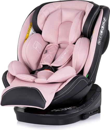 Chipolino Barnstol, Hypnotic i-storlek (40–150 cm) Isofix, Top Tether, nackstöd, färg: rosa