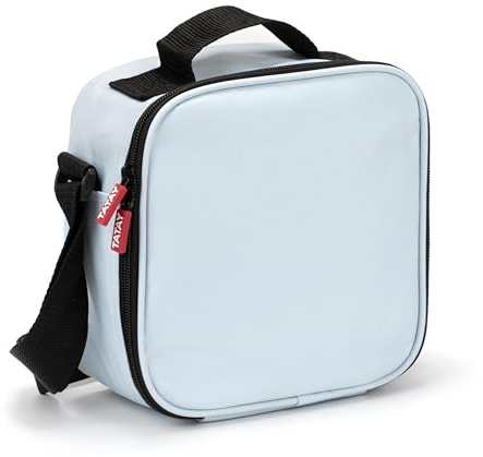 Tatay Bolsa Termica Porta Alimentos Impermeable - Urban Food Casual 3L | Triple Capa Aislante | Cuerpo Semirrígido | Bolsillo Interior | 22,5x10x22cm, Azul Pastel