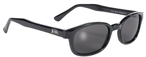 Pacific Coast Original KD's Biker Sunglasses (Black Frame/Smoke Lens)