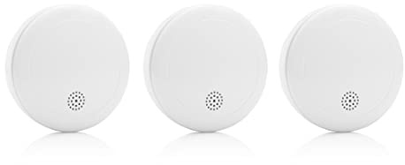 Smartwares Rauchmelder – Q-Gütesiegel, 3er-Paket, 10 Jahre Batterielebensdauer, Prüftaste, 85 dB, RM218/3