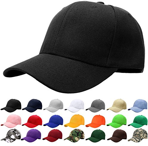 Falari Baseball Cap Adjustable Size for Running Workouts and Outdoor Activities All Seasons (1pc Black)