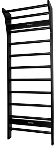 Fitwood Sprossenwand Taimi | Einzelfeld | Moderne skandinavische Optik | Für Erwachsene & Kinder | Multifunktionell | Kindergarten, Therapie, Schule | 220x78 cm