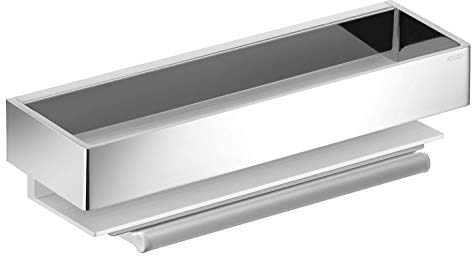 Keuco Edition 11 Duschkorb, 11159, mit Glasabzieher, Farbe: Bronze gebürstet