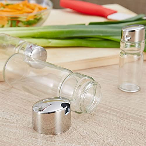 Gewürzstreuer Küche Gewürzflasche Set Gewürzhalter Gewürzgestell 4 in 1 Öl Essig Dispenser Salt Pepper Shakers Cruet Set