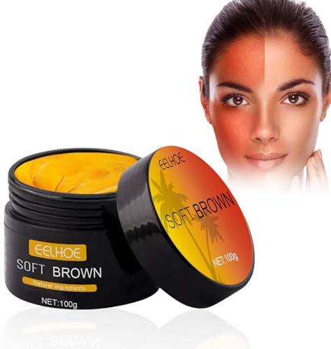 Bräunungsbeschleuniger, Braun Bräunungscreme Wirksam in Sonnenbänken und im Freien, Selbstbräuner Creme Erzielen Sie Eine Natürliche Bräune, Bräunungsgel Bräunungslotion für Gesicht und Körper, 50G