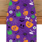 Halloween tischläufer, lila tischläufer Halloween tischdeko,Fledermaus,kürbis deko Leinen Abwaschbare tischläufer Halloween deko Geeignet für Küche ,Bar, Esstisch