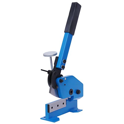 Metal Sheet Cutter, Manual Sheet Metal Shears Hand Lever Scissors - Carbon Steel Scissors for Cutting Sheet Steel, Flat Steel, and Round Steel - 125 Mm Metal Cutting Tool