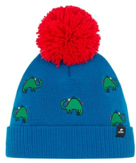 Eisbär Talur - Berretto con pompon per bambini e bambine, 53 cm (5-6 anni), morbido con paraorecchie e da legare, per bambini, morbido e caldo