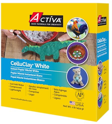 Activa FastMâché Fast Drying Paper Mâché, 24-oz (680g) | Heavy & Tough Finish with Minimal Shrinkage