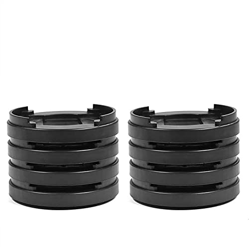 Riser letto, Piedini di rialzo per letti, Rialzi Regolabili per Tavolo o Rialzi per Mobili, Diametro 8,5 cm, Alti 1,5 cm, Nero, 8 Pezzi