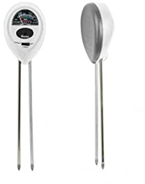 Bradas - White Line WL-M12, Tester del Terreno, Misuratore Professionale 3 in 1, phmetro, Misura l'umidità del Suolo e l'irraggiamento, sensore per Terra e Vaso.