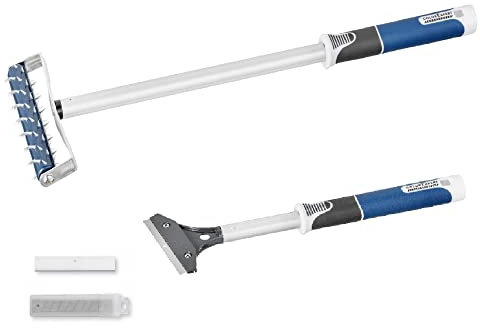 BODENMEISTER Tapetenentfernerset Tapetenablöser Tapezier-Set Renovierungsset, blau, 3-Teilig