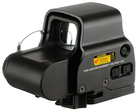 558 Holographic Sight Grün-/Rotpunkt-Zielfernrohr mit Schnellverschluss für 20-mm-Picatinny-Schienenmontage (schwarz)