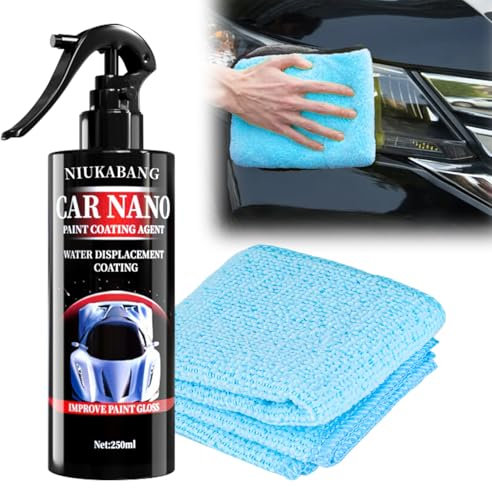 Auto Kratzer Entferner,2024 Neu Autolack Kratzer Entferner, 250ml Autopolitur Coating Spray,Mikro Polieren um Kratzer und Kratzer zu entfernen, Automobil Körper Polieren Micro Polieren