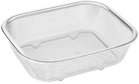 Fine Mesh Oil Strainer - Stainless Steel Mesh, Stainless Steel Mesh | Vegetable Fruit Colander Strainer Kitchen, Rectangle French Fries Holder, for Making Thick Soybean Milk