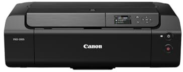 Canon PIXMA PRO-200S Farbtintenstrahldrucker Fotodrucker DIN A3+ (Hochglanzdruck, WLAN, USB 2.0, WiFi, LAN, Print App, 7,5 cm LCD Farbdisplay, 4.800 x 2.400 DPI, 8 Separate Druckertinten), grau