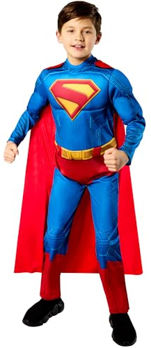Rubies Costume de super-héros DC Deluxe Superman pour enfant Taille 5-6 ans