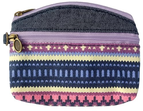 Coin Purse for Women Cute Small Wallets Change Purse Coin Pouch (Purple)