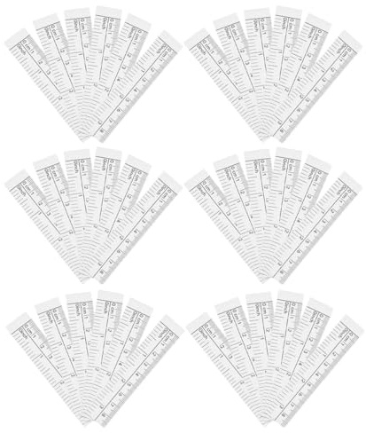Yardenfun Ruban à mesurer double face en papier 1,5 mètre, lot de 100 pièces, mètre ruban jetable précis pour prise de mesures corporelles et travaux manuels de couture