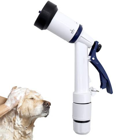 Spruzzatore per tubo da giardino, portatile, regolabile, ugello spruzzatore per irrigazione di piante, prato, patio, lavaggio auto, doccia, scarichi per animali domestici, scale, fiori, piante