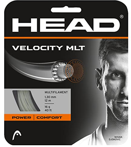 Head Velocity MLT Racket String Natural, Size 16