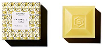 Benamôr - Nata Nährende Seife - Feuchtigkeitsspendend und Schützend - Traditionelles Rezept mit Kokosöl, Gourmet Duft, Ohne Parabene - 100 g