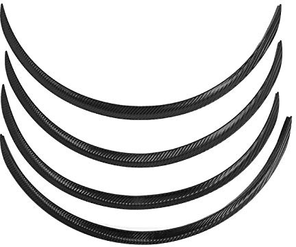 Sourcils de Roue Fibre Carbone 4 Pièces 72 cm, Protection Anti-Rayures Garde-Boue Universelle, Garniture Aile de Voiture Style Sportif, Déflecteur Universel pour Fusée