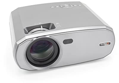 Technaxx Beamer für Outdoor, Haus, Büro - 40.000 Stunden LED Lebensdauer, Native FullHD, 50-200 Projektionsgröße, 3W Lautsprecher, Fernbedienung - Kleiner Projektor mit Multimedia-Player TX-177