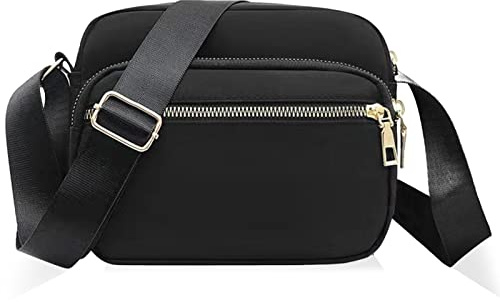 DUGEHO Women Cross Body Bag,Crossbody Bags Mobile Phone Wallet Bags,Shoulder Handbag Casual Purse with Large Capacity for Women girl Travel Daily Use（Black）