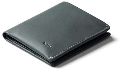 Bellroy Note Sleeve – dünne Lederbörse, optional RFID-Schutz (max. 11 Karten und Scheine) - Everglade