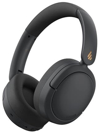 Edifier W800BT Pro Auriculares con Cancelación Activa del Ruido Híbridos, Bluetooth 5.4, Audio Hi-Res, Reducción del Ruido de Las Llamadas AI, 45 Horas de Autonomía, Carga Rápida, Plegable - Negro