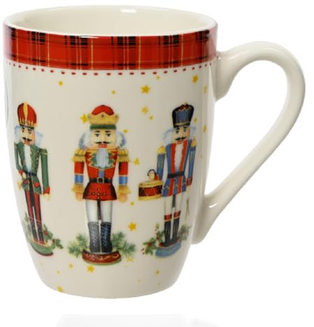 Magie di Natale Tazzain ceramica con manico decorazione natalizia (Tazza schiaccianoci in ceramica)