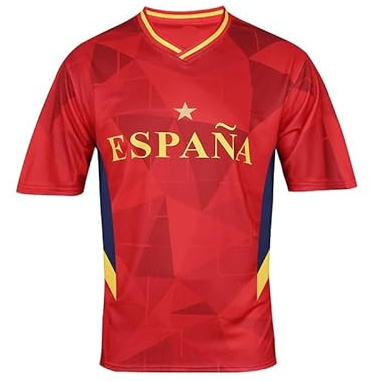 Bolognifi Fotbollströjor herr 2026 for fotbollströja for europeiska/amerikanska/asiatiska/afrikanska landslagsfans Fotbollsfans(Spain,S)