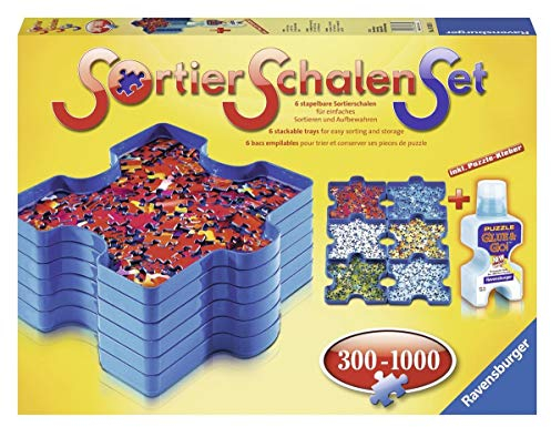 Ravensburger 82110 Sortierschalen-Set + Puzzle Kleber