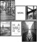 Papierschmiede® Mood Poster Set Hamburg, Bilder Wohnzimmer Deko Schlafzimmer, 2x DIN A4 und 4x DIN A5, Hafen Hauptstadt des Nordens schwarz-weiß - ohne Rahmen