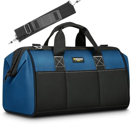 WINHUNT Werkzeug-Organizer, Mehrzweck-Werkzeugtasche mit weitem Mund, blau 40x20x26cm, 16 Zoll