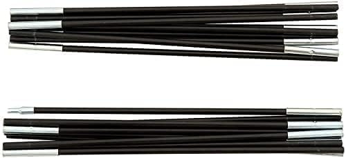 COMMOUDS Poteaux de Tente de Plage, Set de 2 Pièces, 8.0MM Aluminium Arceaux de Tente de Remplacement pour 3 Personnes, Support de Tente en Fibre de Verre Accessoires pour Tentes de Plage