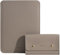Yesmornsis PU-Leder Gepolsterte Laptoptasche 13 Zoll Kompatibel mit 2024 MacBook Air 13,6 A3113 M3 A2681, Neuem MacBook Pro 13 M2 A2686 mit Ladegerät-Tasche Farbe Camel
