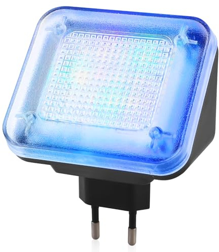 GAOUTO LED-simulator: lysdioder 12, 3 valbara program, justerbar drifttid upp till 7 h, falsk TV genom ljussimulering för inbrottsskydd