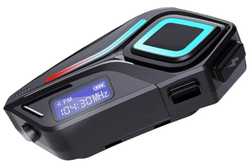 Genérico Intercomunicador Inalámbrico para Casco de Moto - Inalámbricos para Casco De Moto - Auriculares con Función de Radio FM y Sistemas de Comunicación para Motociclistas Adultos y Familia