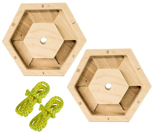 Appareil d'entraînement des doigts pour le renforcement des doigts | Fabriqué en bois hexagonal | Planche de suspension portable pour tractions et entraînement, escalade, fitness, entraînement à la