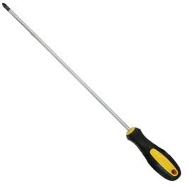 30 cm lång slitsad korsskruvmejsel magnetisk skruvmejsel med gummihandtag