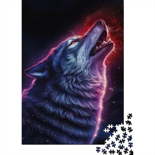Wolf Night Light 1000pcs For Adults Mini Puzzle Challenging