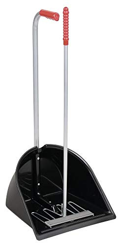 KERBL Mistboy schwarz (Höhe 75 cm, Mistkratzer für die Reinigung von Pferdeboxen / Transporter / Paddock, Bollensammler, Stallboy) 3281