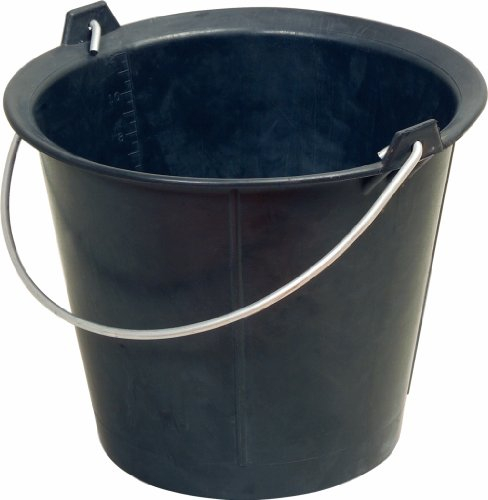 KS Tools 140.0038 Cubo de goma maciza, 12 l