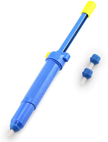 Tegg 1PC 13 Inches Soldering Iron Desoldering Pump Removal Device Vacuum Blue