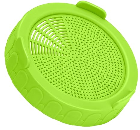 Milifox Sprouting Jar Strainer Lid - Sprouts Mesh Lids for 86mm Gauge Wide Mouth of Mason Jars,Plastic Sprout Jar Lids for Broccoli Bean Alfalfa Sprouts