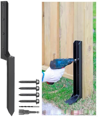 Kit de réparation de poteaux de clôture, piquets d'ancrage robustes pour poteaux de clôture, poteaux de portail, poteaux de signalisation, poteaux de clôture en métal